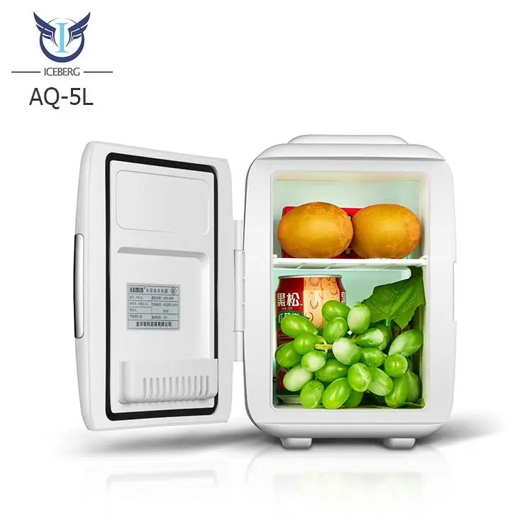 Wholesales 4L 12v custom portable cosmetic hot cold refrigerator mini car fridge