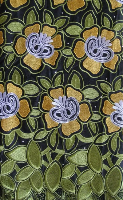 High Quality Wholesale Cotton African Lace Fabrics / African Dry Swiss Voile Lace Discount Fabric / Cheap Textile Material