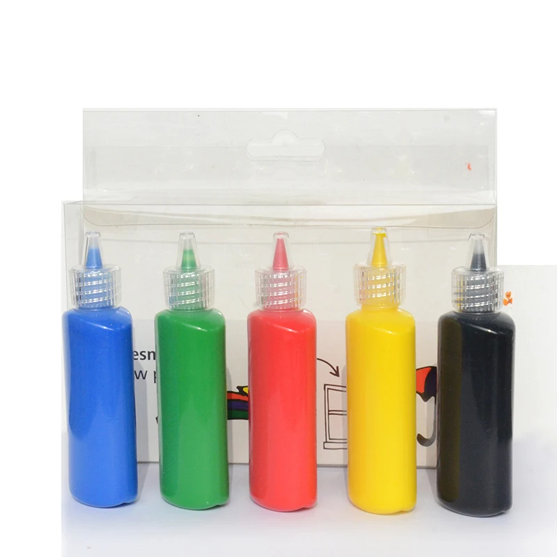 6x30ml semi-transparent glass window deco paint