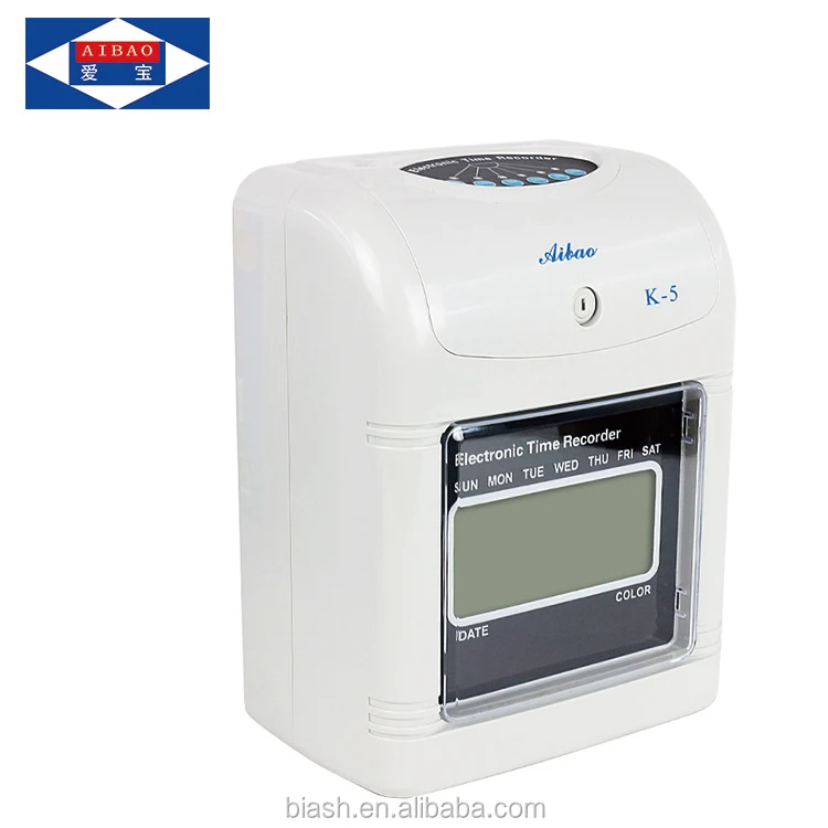 Employee Card Punching Time Clock Attendance Machine