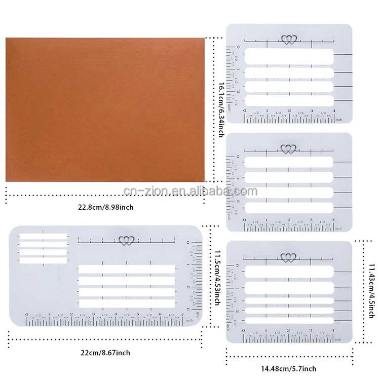 
Amazon Lettering and Envelope Addressing Guide 4 Stencil Templates-in-1, fits a Wide Range of Stationery and Envelopes 