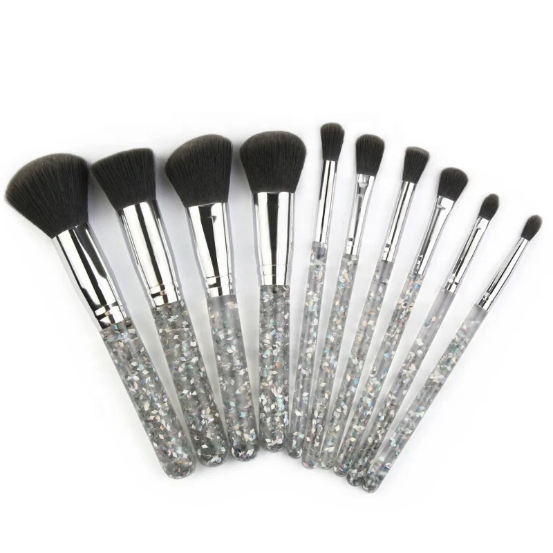 Cosmetic Brush Powder Eye Brush Bling Human Hair Makeup Brush Set