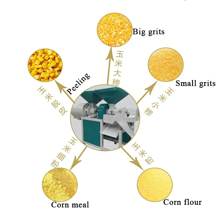 maize corn milling machine how to make cornmeal corn grits polenta making machine commercial or home use 250kg/h corn price