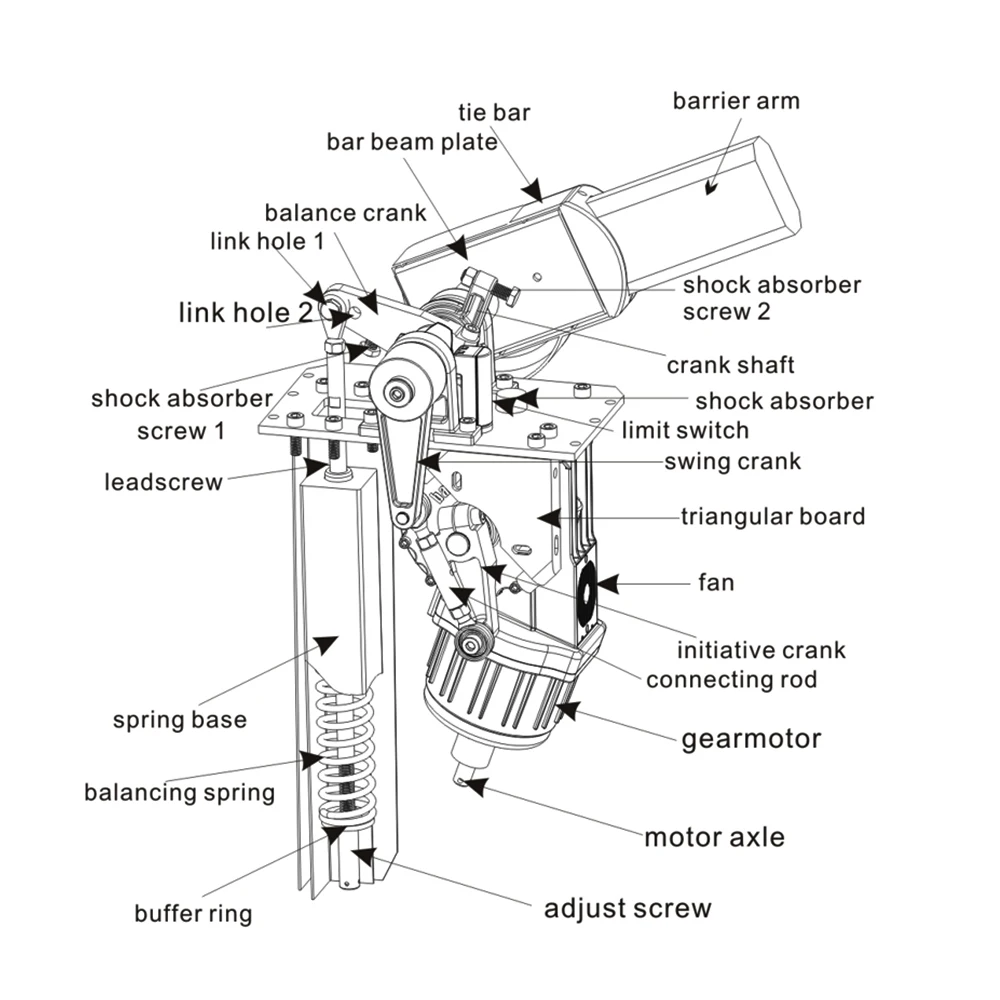 UNIQSCAN Manufacture Price Automatic Boom Barrier Remote Parking Lot Barrier UT530-A