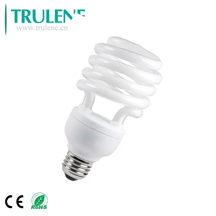 China lighting e27 e22 CFL 20w 24w fluorescent half spiral Lamp Energy saving lamp