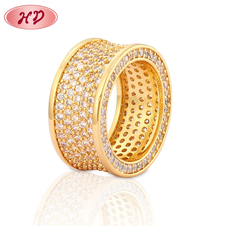 Chinese Style 18K Diamond Gold Finger Ring Rings Design For Women With Price