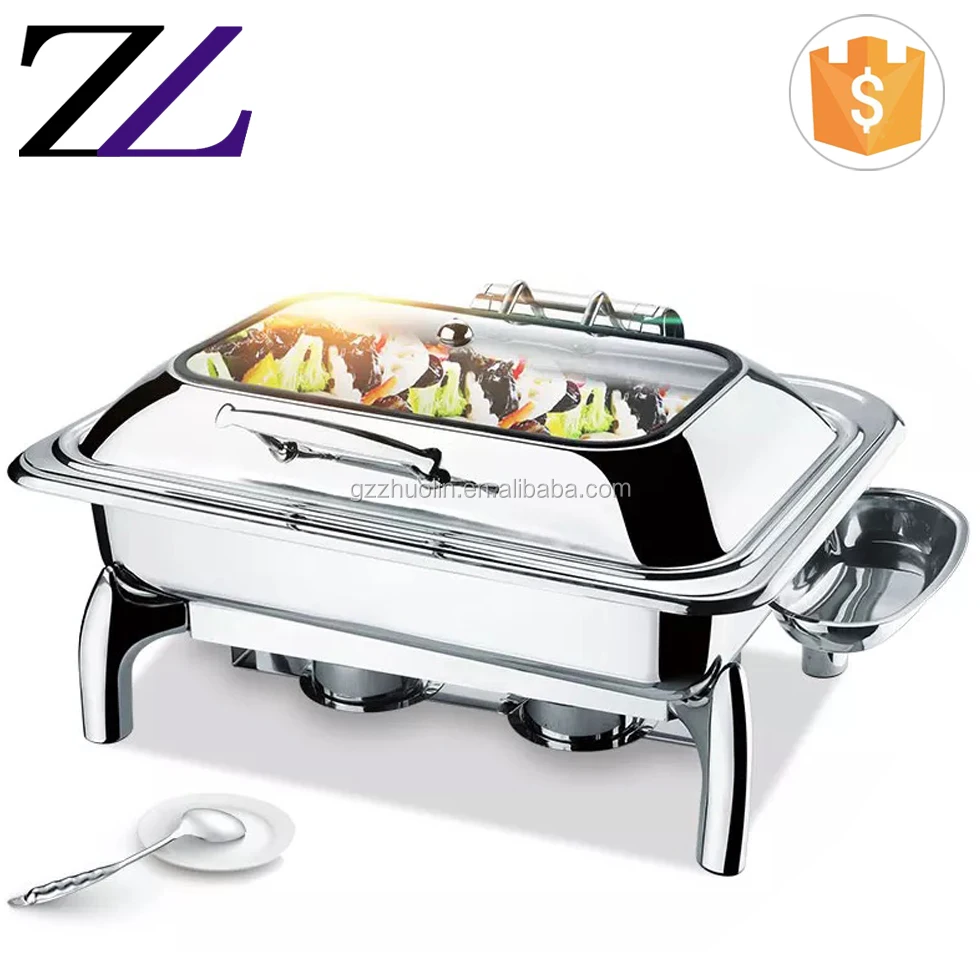 Оборудование для демонстрации буфета подогревающий поднос пищевых серверов стеклянная крышка электрический сервис подогреватель набор кейтеринга/буфетные