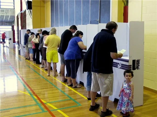Big Corrugated Plastic Vote Ballot Box, White Blue Red Ballot Boxes