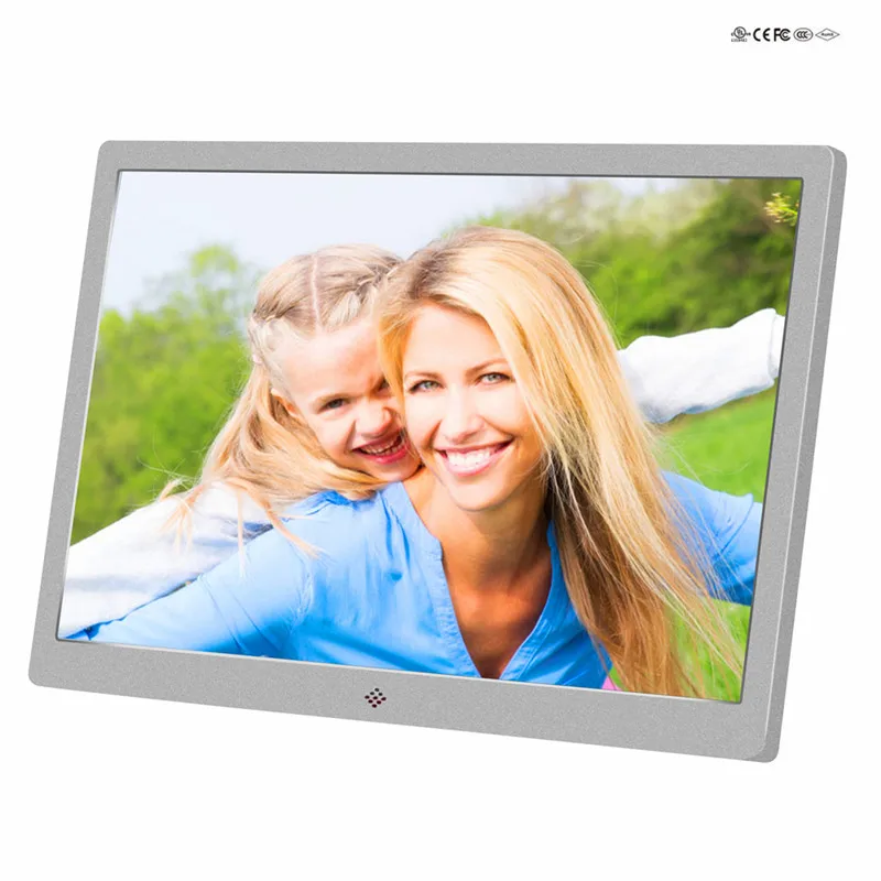 
Full HD picture frame 15 inch advertising machine showing product mix video 