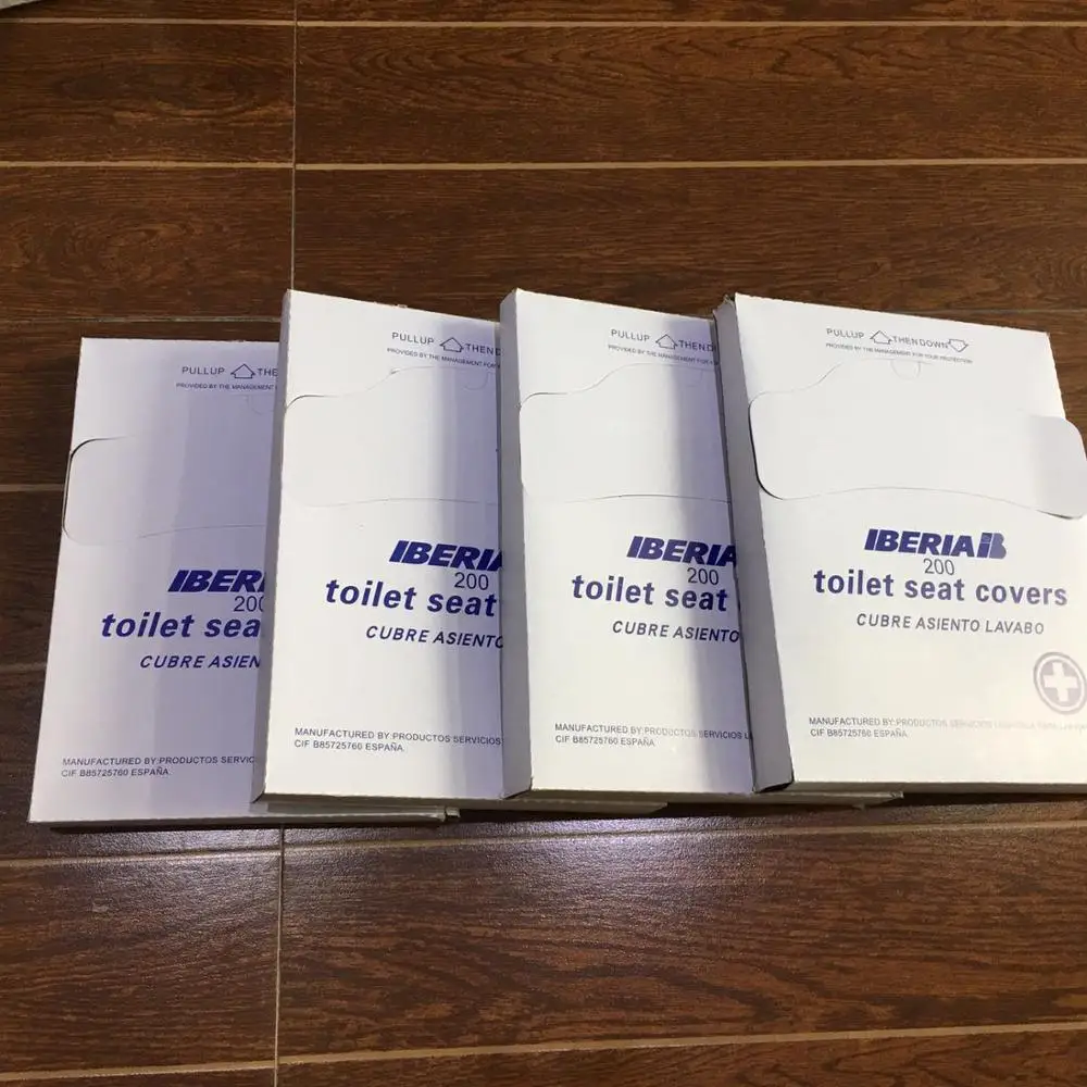 
1/4 Fold Disposable Paper Toilet Seat Cover Hygienic Protection Flushable Cover 