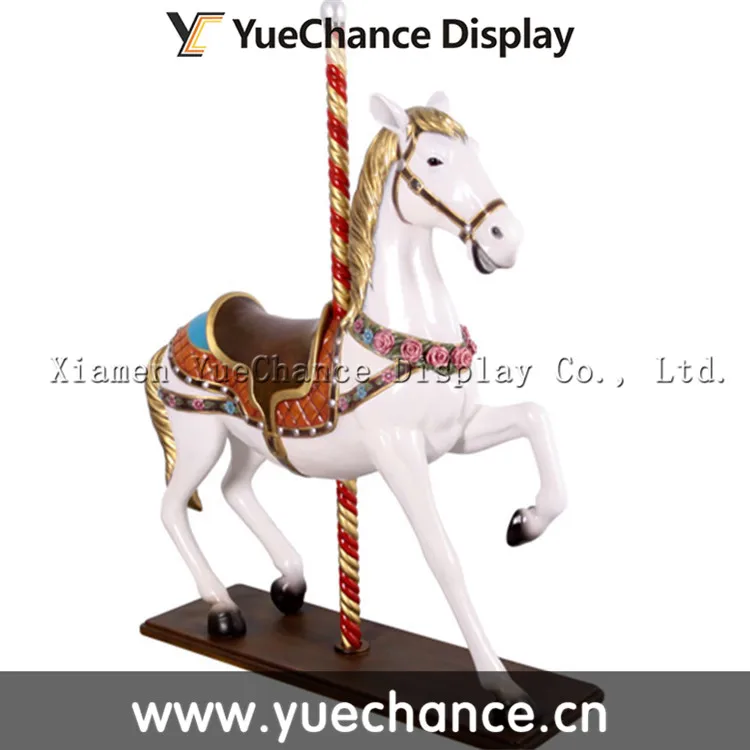 Christmas Decoration Carousel Horse Statue For Mall Decoration