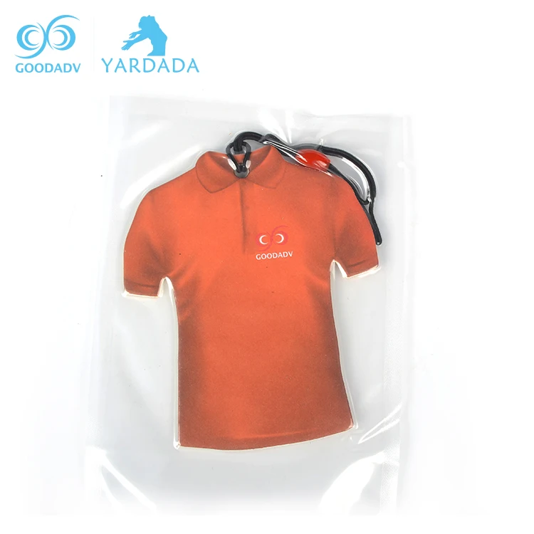 
Custom clothes shape initial paper car scent hotel room elegant air freshener 