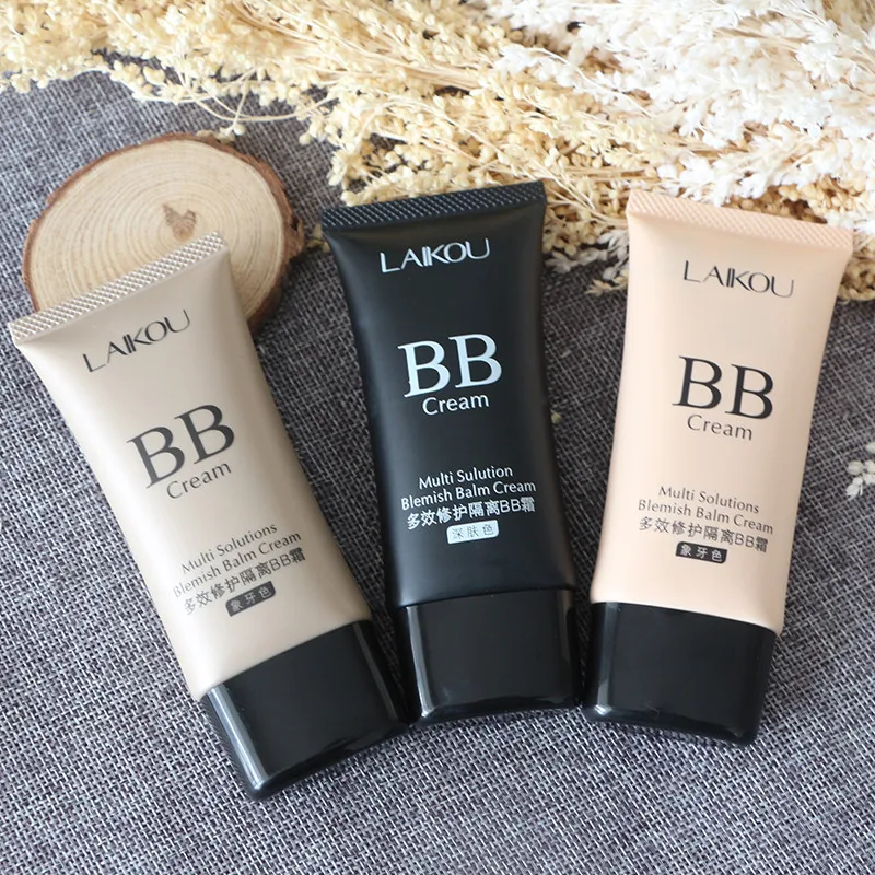 LAIKOU Korean BB CC Cream Concealer Moisturizing Makeup Foundation Natural Organic Whitening Brightening BB Cream