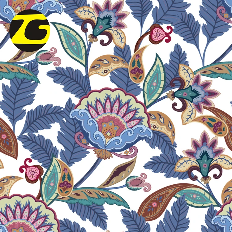 Good touch 16mm crepe printed watered silk fabric for lady dress