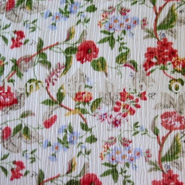 THE MOST POPULAR FABRIC OF CHINA 100% Rayon Crinkle Print Fabric