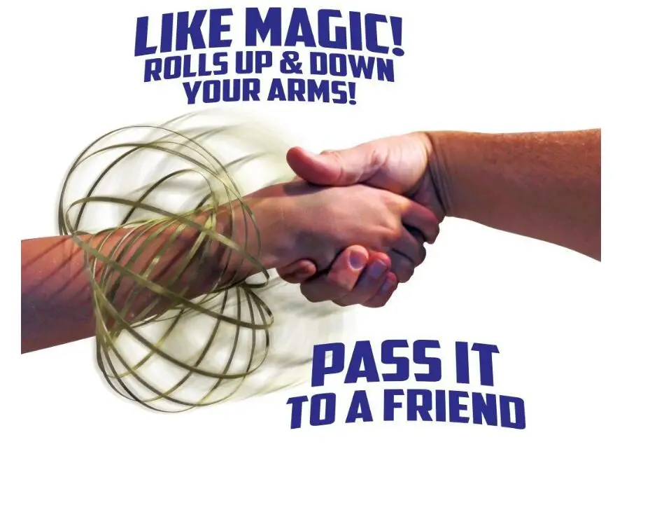 20182018 amazon hot eco friend stainless steel metal magic flow spring ring toy