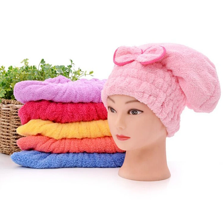 Super absorbent Coral Velvet hair drying towel Microfiber hair towel