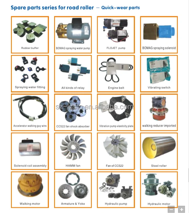 Hot Sale High Quality BOMAG road roller spare parts replacement