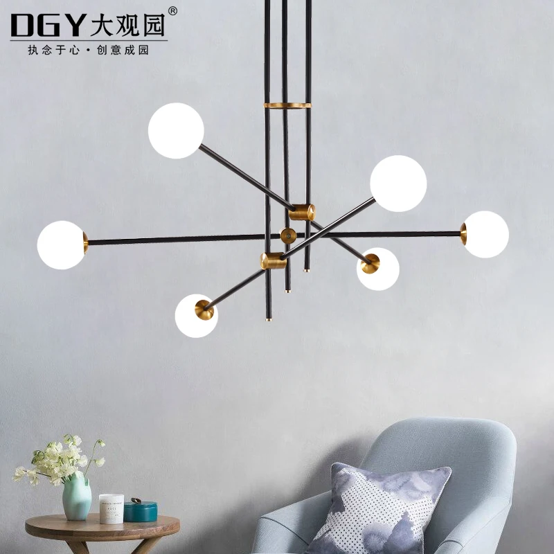 
Contemporary new staircase glass beaded chandelier for restaurant home 