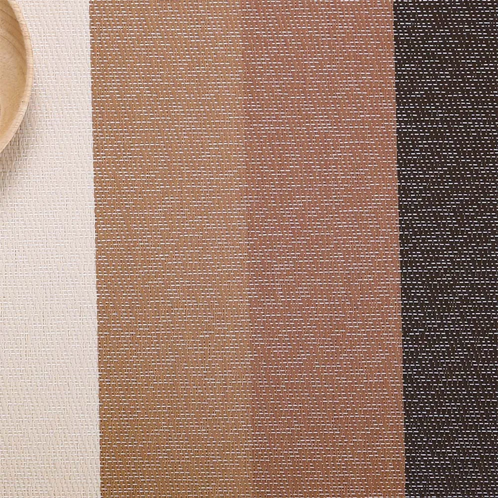 Reach passed best price wholesale kitchen hot food custom chinese plastic pvc vinyl woven fabric placemat table plate mat place