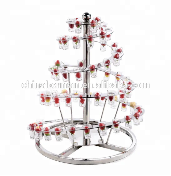 Catering & hospitality high tea restaurant mirror three layer buffet cake stand used catering equipment for sale in guangzhou