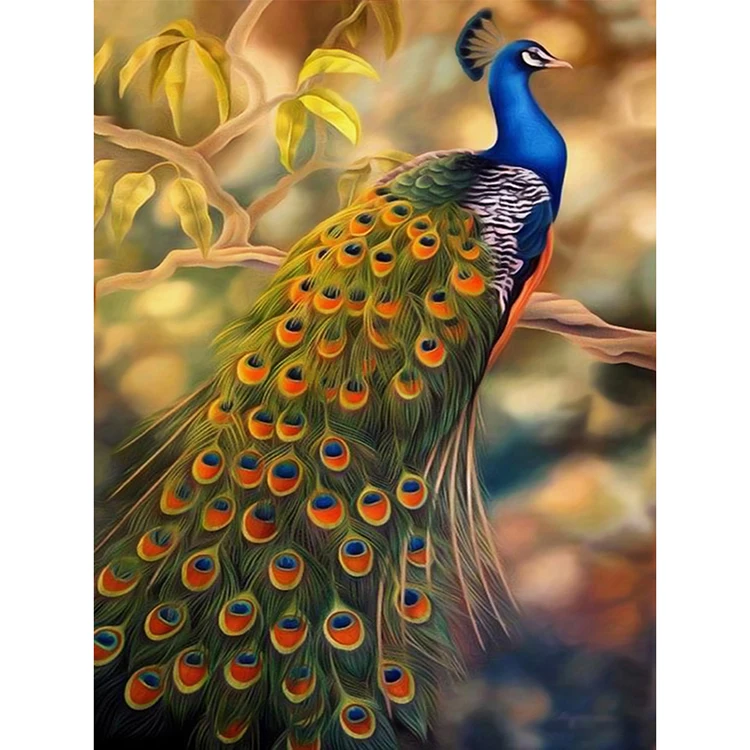 Peacocks on Branches round or square drill diamond embroidery kits home decoration gift DIY full diamond painting