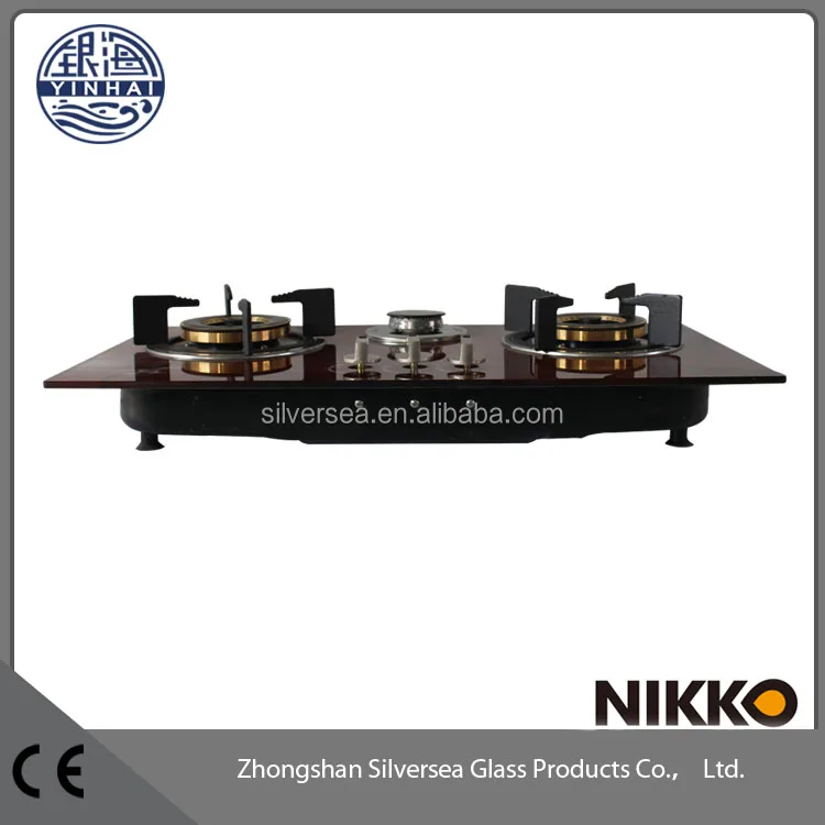 High quality tempered Glass 3 burner china gas hob,corner gas hob with safety device