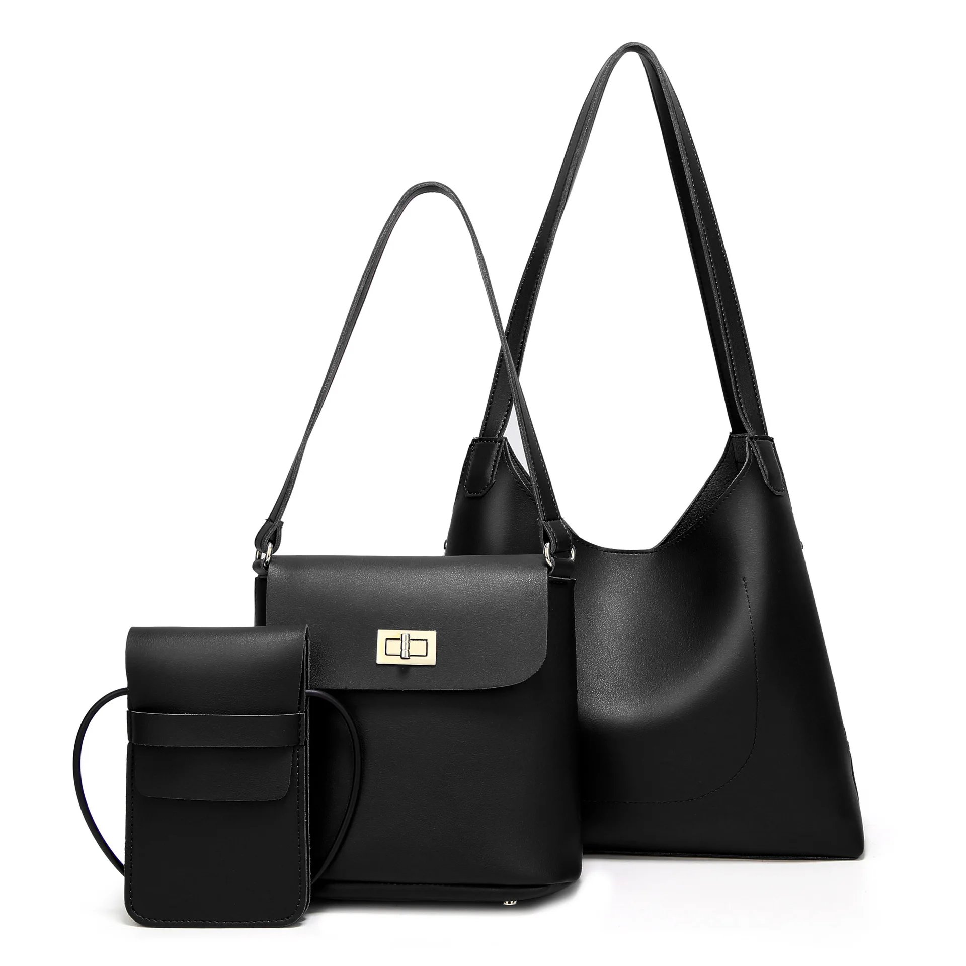 Fashion luxury lady designer bag Africa bags wholesale 3 piece handbag set for women
