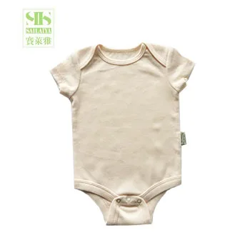 
SIIS 100% Organic Cotton Summer Short Sleeve Baby Romper New Style Wholesale Baby Climb Bodysuit Jumpsuit 