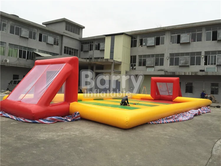 China Factory Supply Indoor Portable Water Soap Soccer Filed Inflatable Football Field For Sale