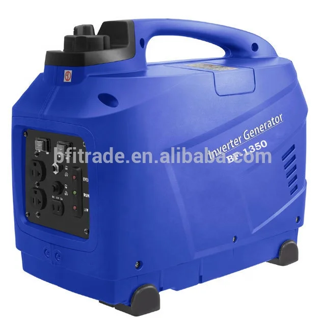 Portable gasoline inverter generator 1.3Kw backup electric generator silent single phase AC output type alternator generator