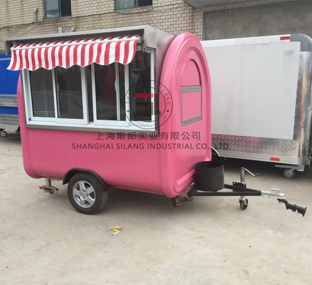 China manufacturer hot dog ice cream retro food trailer for fast food