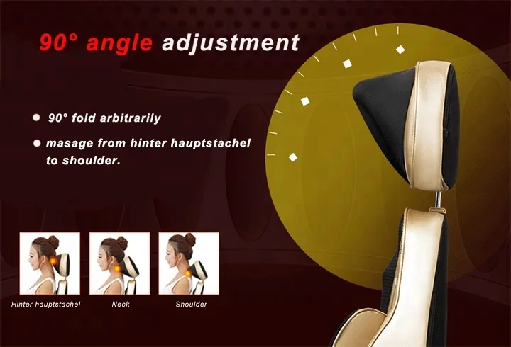 
6D Electric shiatsu spiral kneading Airbags Massage Cushion 