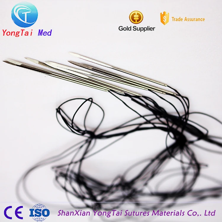 
Brand new non-absorbable 10/0 nylon surgical suture with high quality 