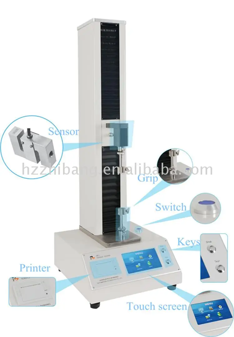 paper tensile strength testing instrument breaking length testing machine
