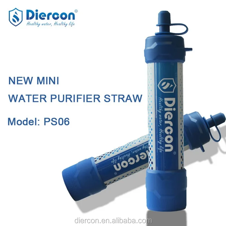 Diercon mini water straw filter for hiking personal filter water device outdoor sports gear (PS06)