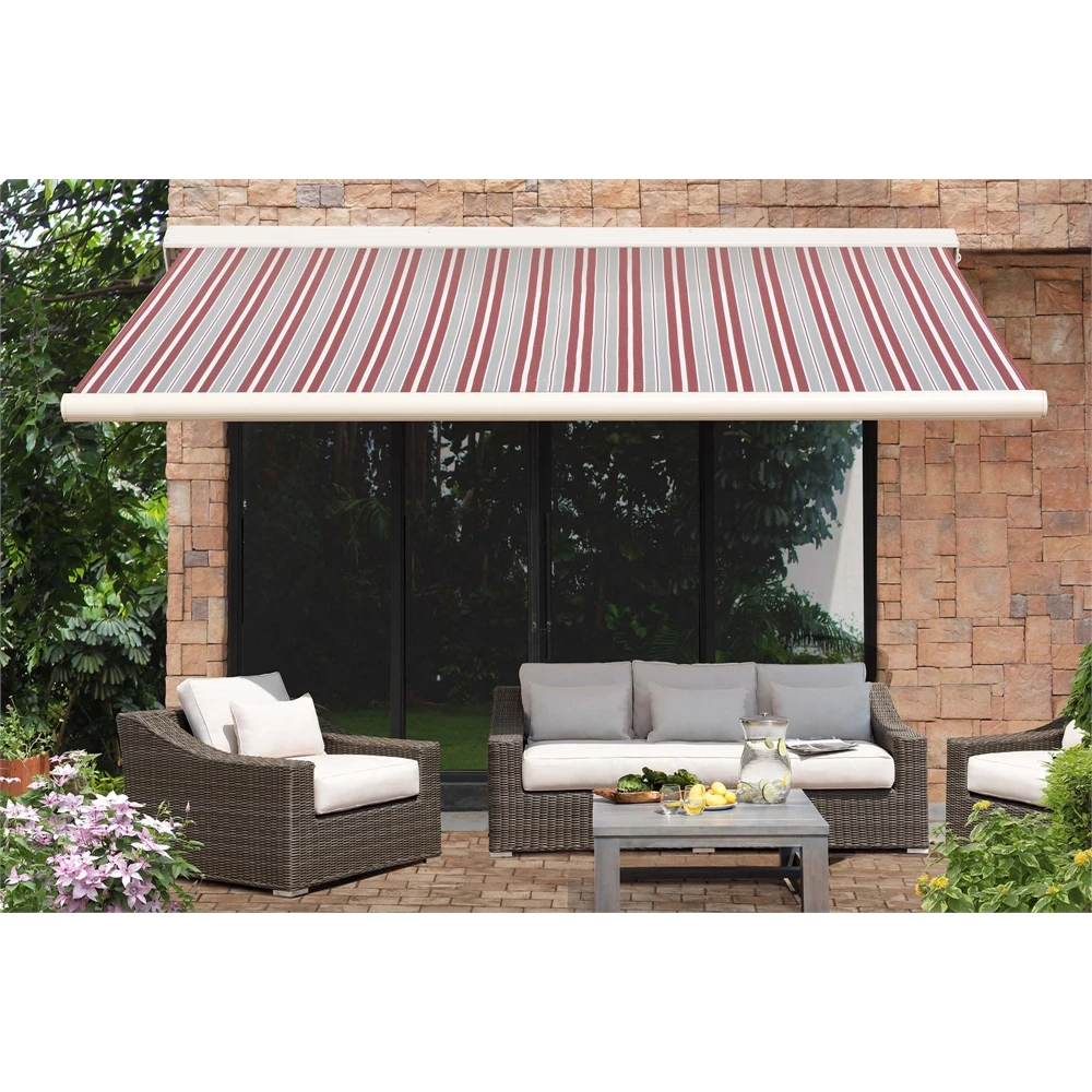 
Full Cassette Balcony Motorized Roof Waterproof Outdoor Sun Shade Rain Electric Aluminum Window Terrace Retractable Cheap Awning 