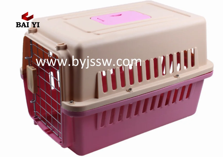 Trade Assurance Pet Product Plastic Dog Flight Cage For Transport