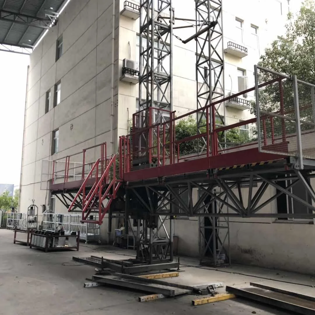 
Heavy load capacity mast climber work platform/gondola/cradle/swing stage/scaffolding 