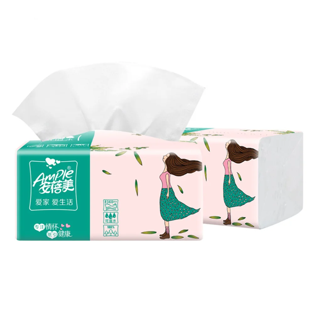 Factory Customize 1-3ply Virgin Pulp Printed Soft Pack Tissue Paper Face Tissue Facial Tissue Paper