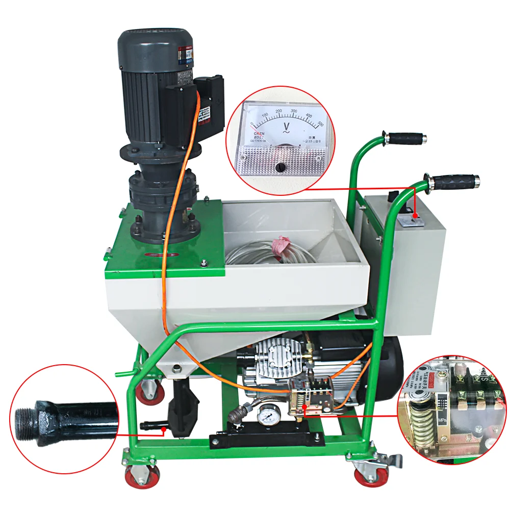 Популярная распродажа насос для намотки шпатлевки цемента машина заземления