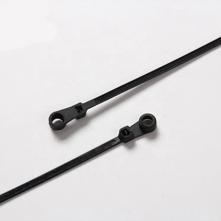 Фиксированная кабельная стяжка, пластиковый нейлоновый винт для крепления, кабельные стяжки с монтажным отверстием