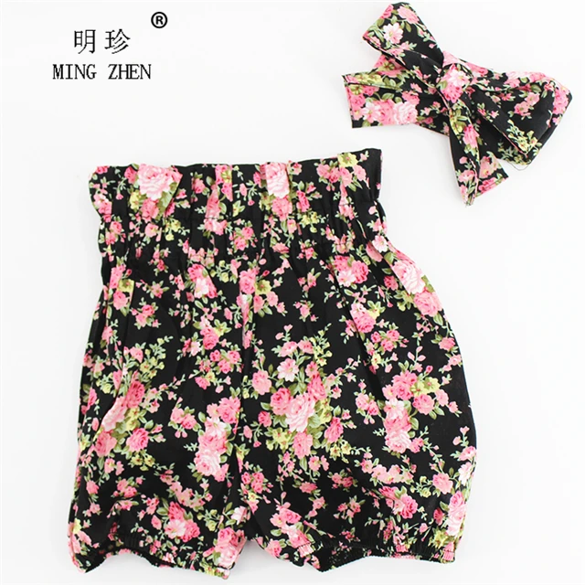 Bulk Wholesale Kids Clothing Baby Clothes Girl Baby Girls Top Design Floral Prints Bloomer