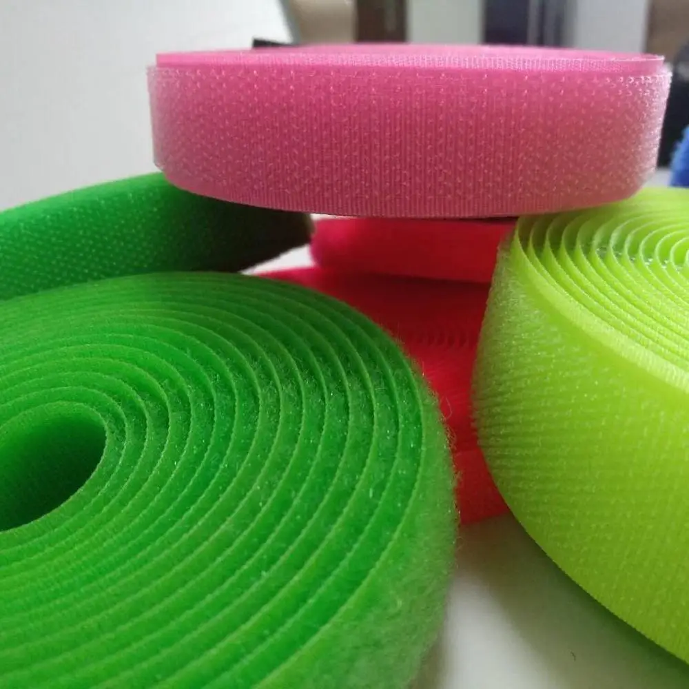 25mm width nylon back to back hook and loop tape