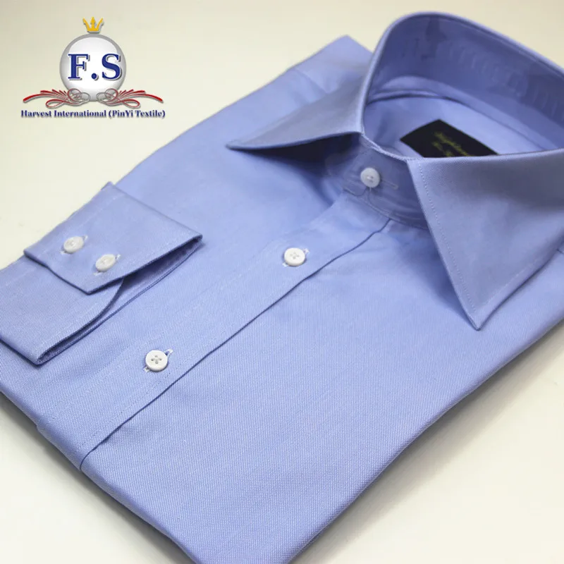 high collar blue royal oxford custom mens dress shirts