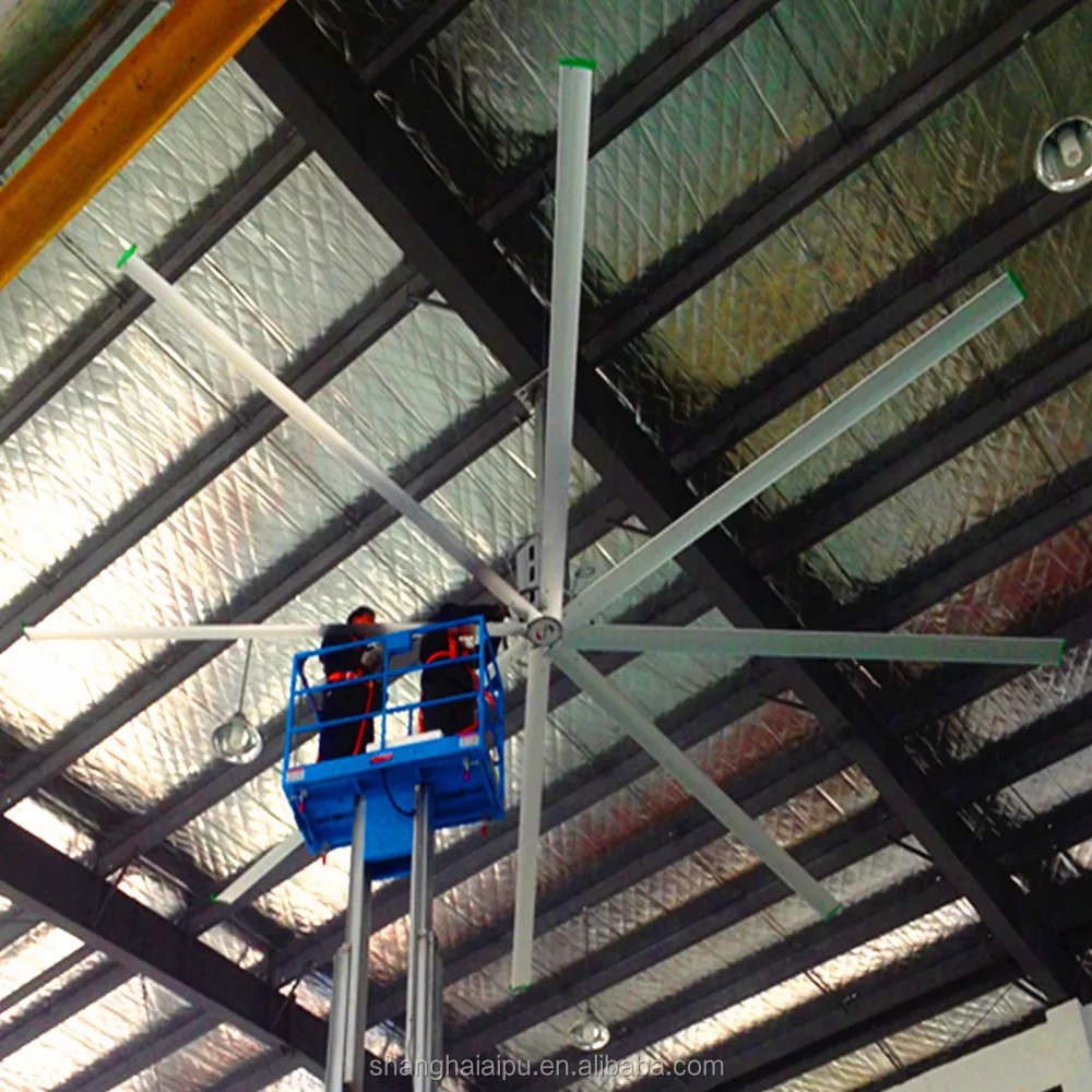 Big Fan Ceiling Factory Workshop 24FT Hvls Big Industrial Fan Ceiling Fan Ventilation