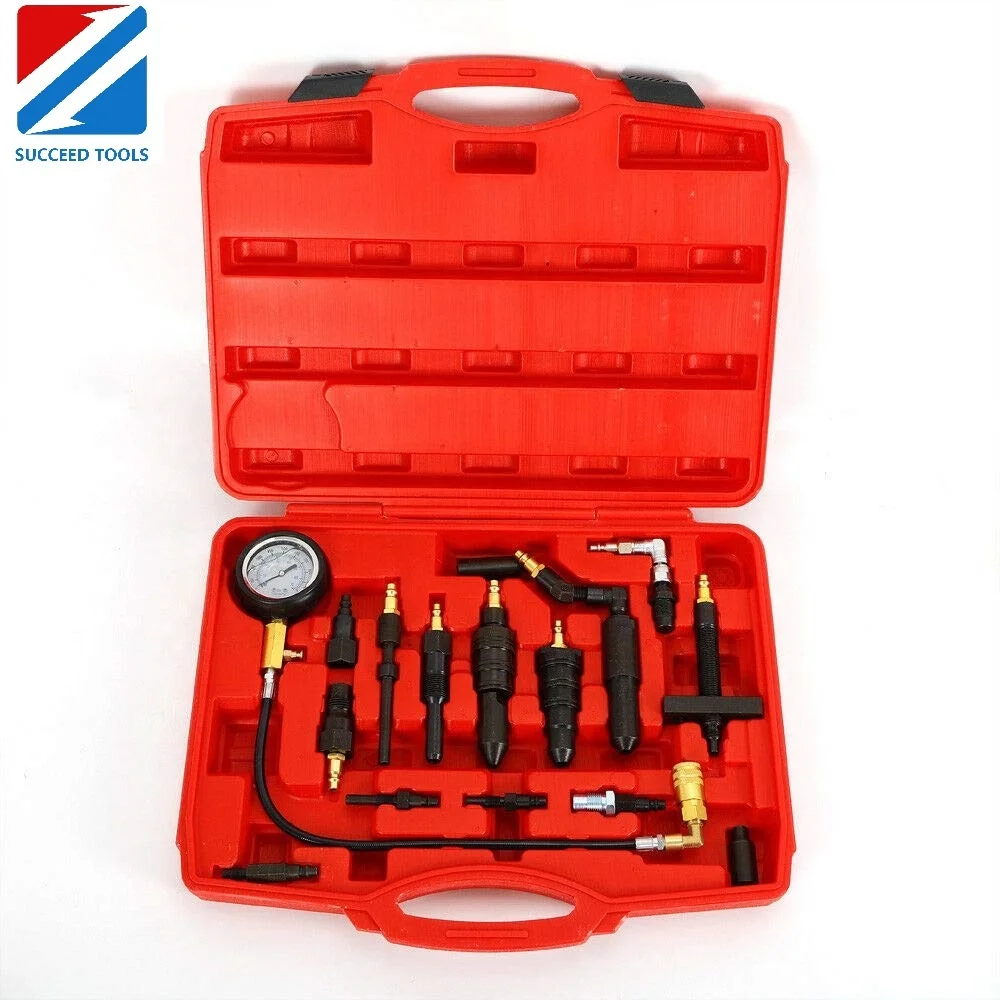 Diesel Engine Compression Gauge Tester Cylinder Pressure Test Set Kit