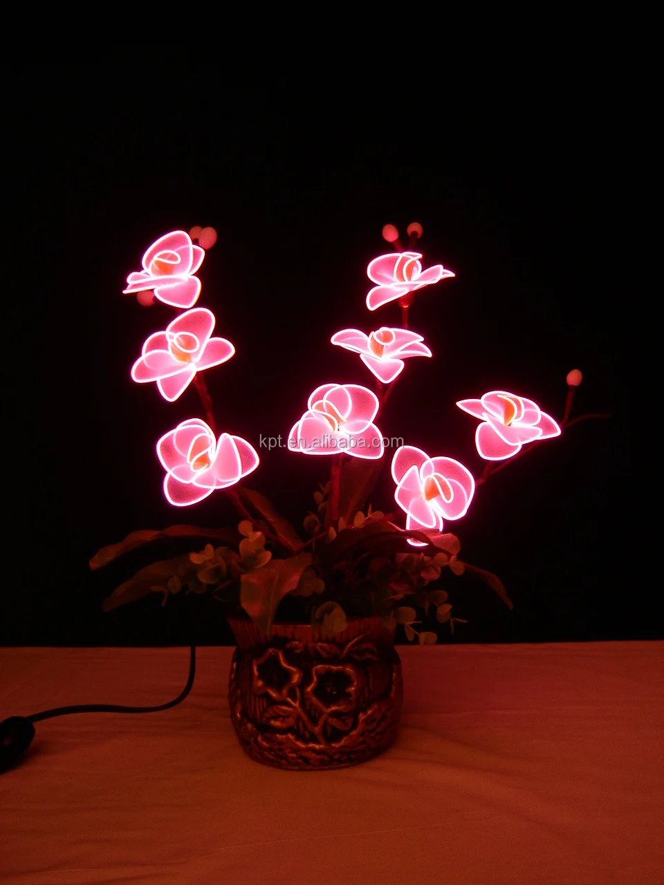 EL wire lighting artificial flower