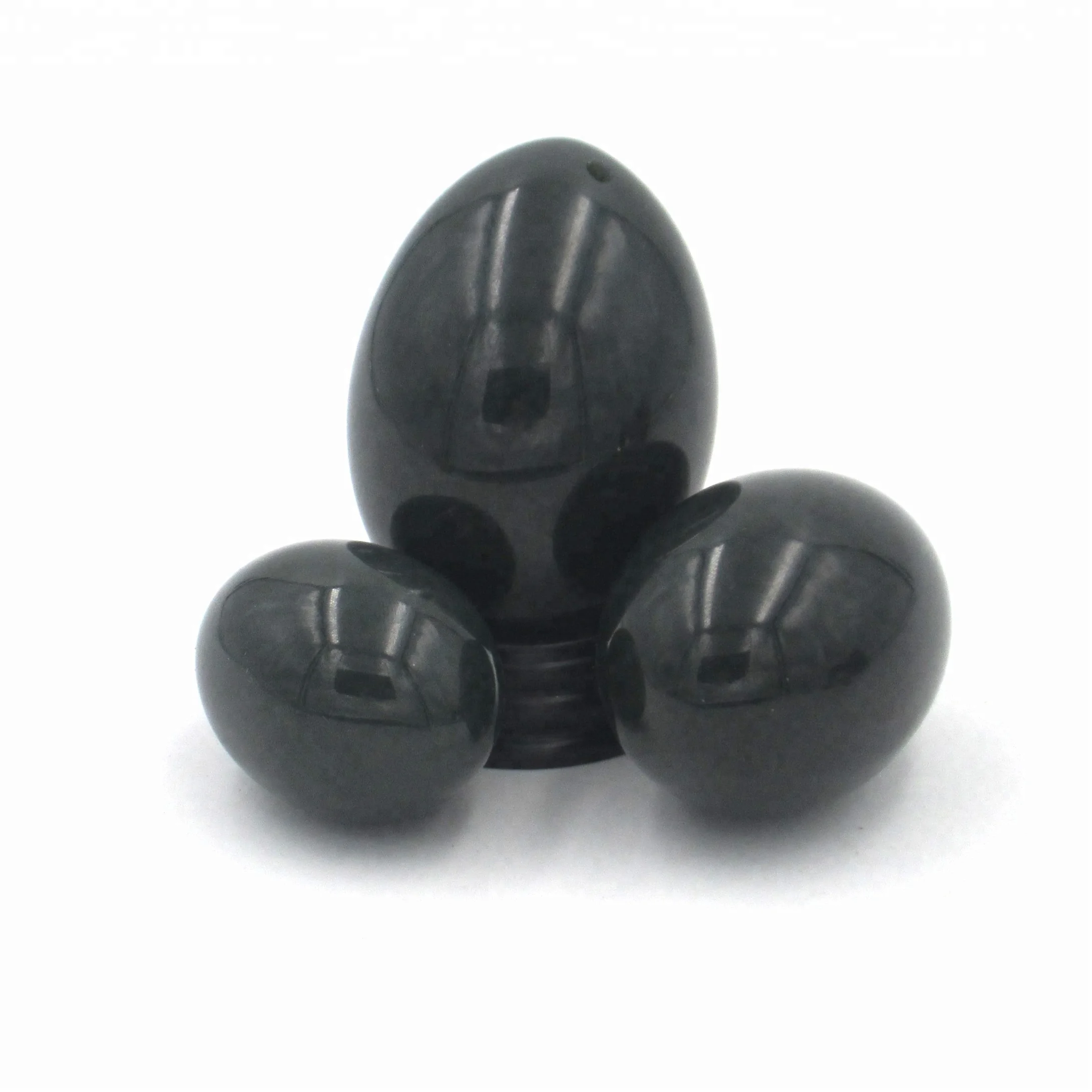 China Supply Semi-precious Stone Yoga Egg 3 in1 Nephrite Jade Eggs