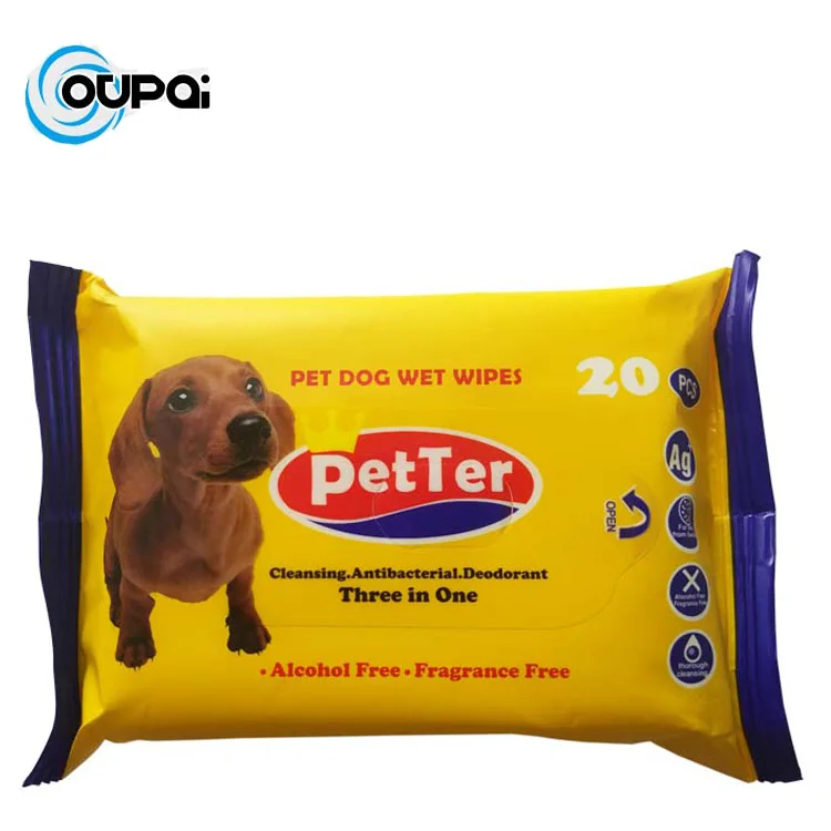 Customized  Pet Cleaning & Grooming Dog Cleaning Wet Pet wipes